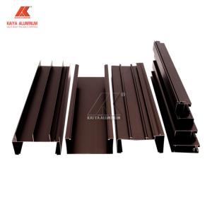 China 1mm Thick Brown Anodized Aluminum Window Extrusion Profiles For Thailand Market on sale