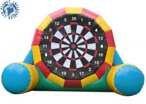 China 4.5mh Giant Inflatable Football Game / Double Sides Blow Up Soccer Dart Board on sale