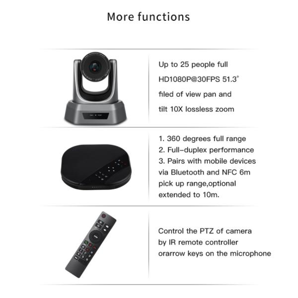 10X Zoom Group Camera Conference System Video Conference Camera Professional HD PTZ Camera