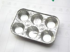 Quality Disposable Aluminium Foil Baking Tray , Silver Foil Food Containers FDA Certification wholesale