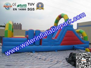 Quality 0.55mm PVC Tarpaulin Inflatable Obstacle Course Rental Waterproof And Fireproof wholesale