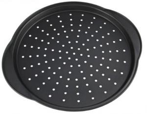 Quality Eco-Friendly 100% Food Grade 13 inch Non-stick Round Grill pan with Handle with holes wholesale