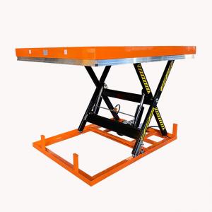Quality Rated lifting capacity 1000kg Electric Single scissor Hydraulic Scissor Lift Tables Max height 990mm wholesale