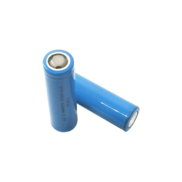 IFR14500 3.2V 600mAh Rechargeable LiFePo4 Battery Grade AAA