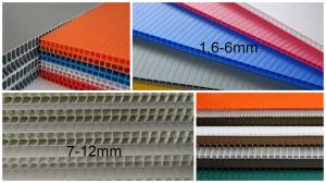 China 2440x1220mm 3mm 4mm polypropylene corrugated plastic sheet , Flute PP Sheet on sale