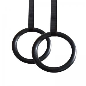 Quality High Quality Gym Rings Nylon Strap Cross Fitness ABS Training Gymnastic Rings wholesale