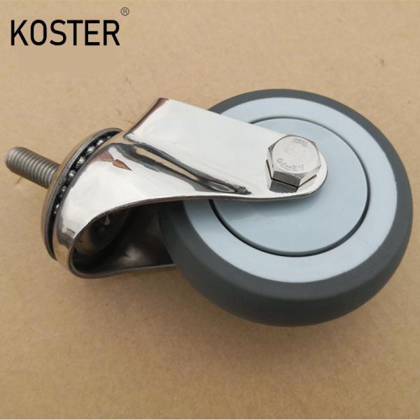 4 Inch Steel Fork Table Cart Medical Wheel Heavy Duty Caster with 1.000kg Gross Weight