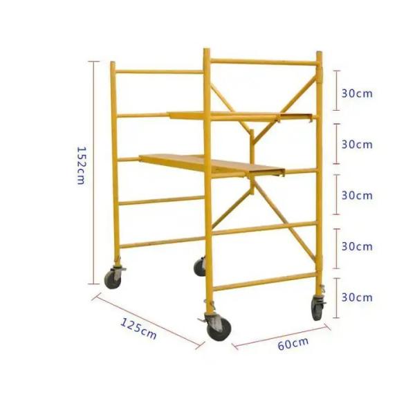 6' Multifunctional Mobile Scaffolding Rolling Steel Multi Function Tower 6ft Scaffold