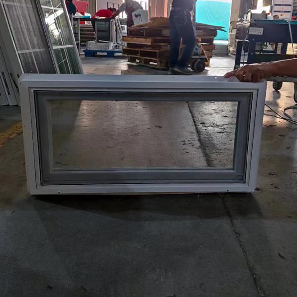 Customized House UPVC Hopper Window For Toilet Basement Ventilation