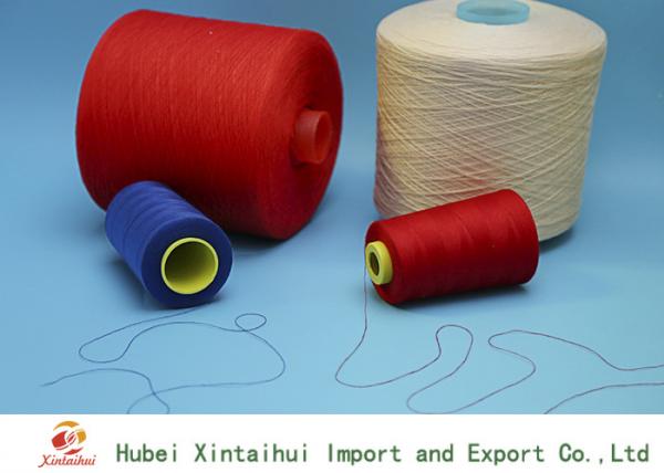 Cheap High Strengh Colored Polyester Sewing Thread , Polyester Spun Yarn 20s-60s for sale