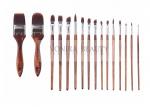 Nylon Hair Wooden Handle Body Paint Brushes16pcs Set High Quality Painting