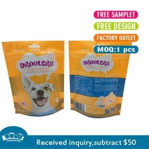 ODM Digital Printed Stand Up Pouches Doypack Recyclable For Dog Snacks