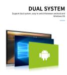 CE 4mm Glass LCD Infrared Smart Board Support Windows Linux Aluminum Alloy Frame