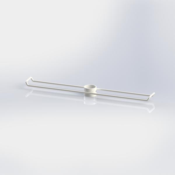 Grocery Store Two Sides Promotion Bags Metal Floor Stand 2 Layers Wire Hooks Promotion Iron Display Rack