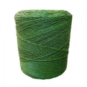 China Green Artificial Grass Yarn Thread Fiber Colorful PE PP Synthetic Turf Material on sale