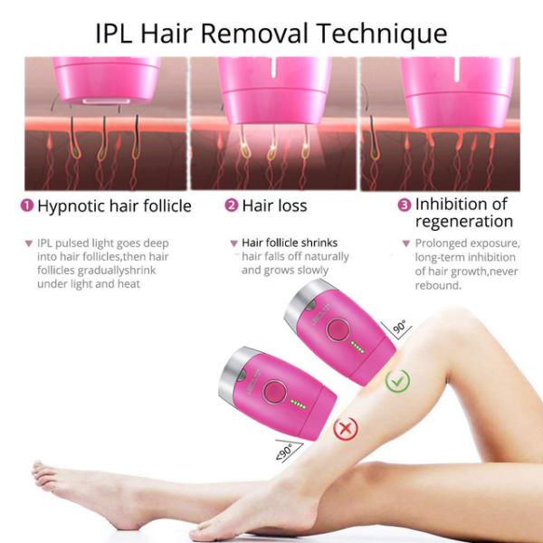 LCD Display IPL Hair Removal Machine Portable Skin Rejuvenation Device
