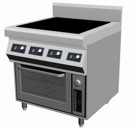 Induction Range with Oven