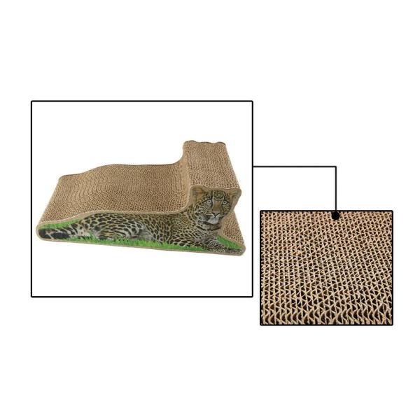 Tiger Shaped Cat Scratch Board , Wall Corner Cat Scratcher 100% Harmless