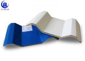 Quality Double Wall PVC Corrugated Hollow Core Plastic Sheets Blue Weatherproof 10mm Thickness wholesale