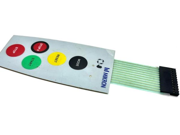 Cheap Glossy Finish Polyester Transparent Window Custom Membrane Keypad For CNC Machine for sale