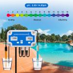 Tuya WiFi Temp ORP Ppm Digital PH Meter 19990ppm With Data Logger Controller