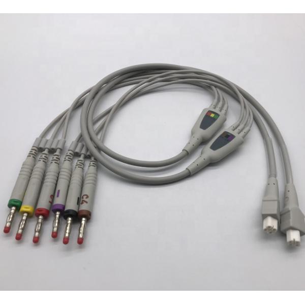 Edan 18 leads ecg ekg cables for SE-18 SE-1515 Twin Pin Length TPU