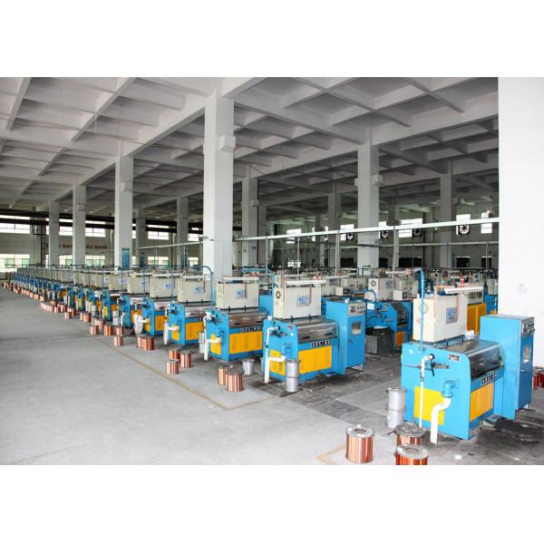 24 Pass Copper Wire Drawing Machine From 1.2mm To 0.2mm