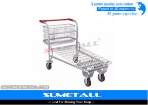 Quality Steel Supermarket Shopping Trolley Extra Large Shopping Cart For Wholesale Market wholesale