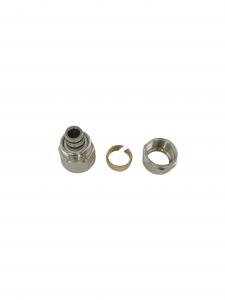 Quality Stainless Steel Sleeve Brass Compressor Fittings With No Leak NBR Sealing Ring wholesale