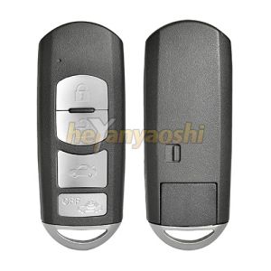 Quality Mazda 4 Buttons Smart Key Shell with Emergency Key Insert wholesale