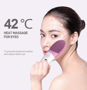 China Electric Waterproof Silicone Face Pore Cleanser Massager Facial Cleansing Brush on sale