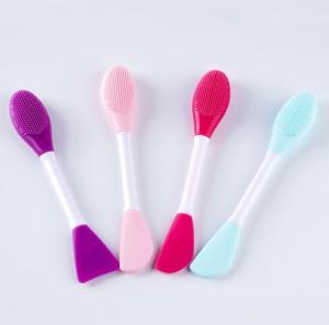 Quality Multifunctional Pantone Color Silicone Cleansing Brush With Double Head wholesale