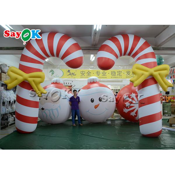 2.5m 8.25ft Inflatable Holiday Decorations Christmas Candy Cane