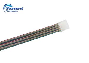 Quality Low Insertion Loss Optical Fiber Array With High Precision Core Spacing wholesale