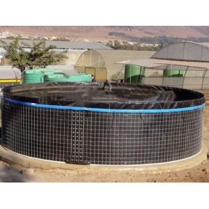 Buy cheap 20000L PVC Fish Farming Tank with Lid, Flexible Tarpaulin Wire Mesh Tank For from wholesalers