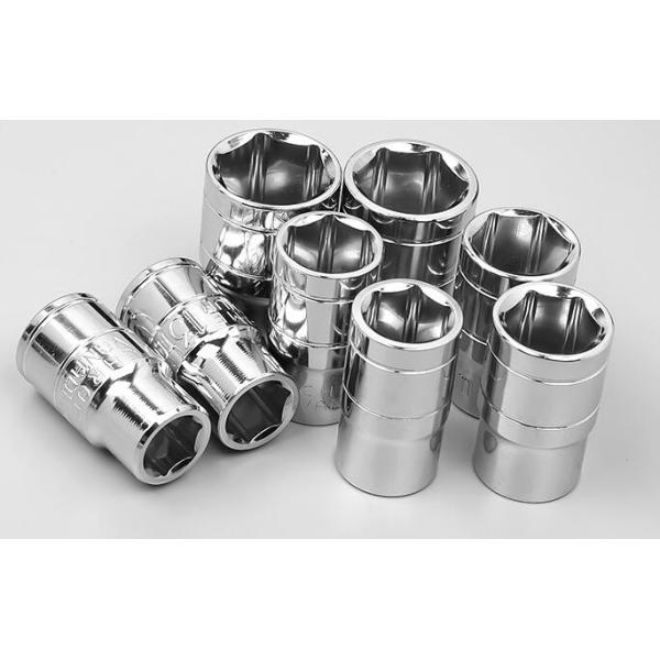 Steel Hexagonal Sleeve Double Imperial Hex Socket Set Auto Repair Tools