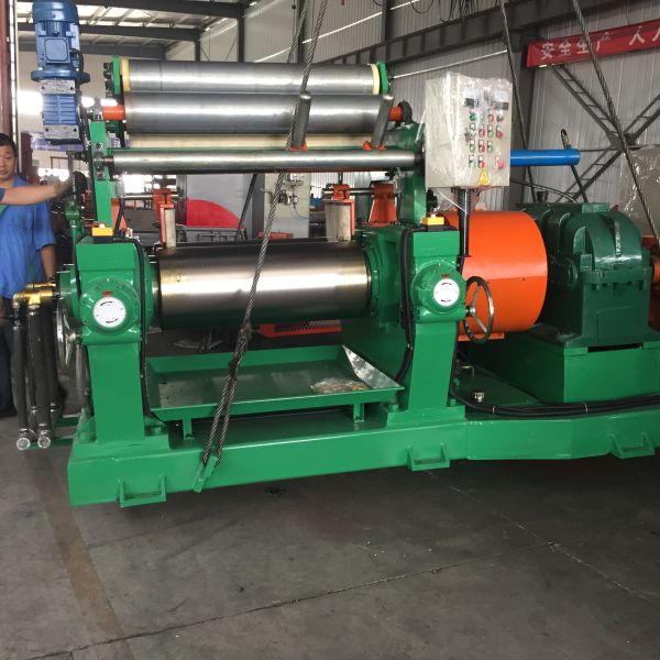 PLC Control Stainless Steel Two Roll Rubber Mixing Machine with Variable Roll Speeds