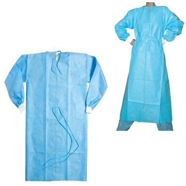 Cheap Single Use Disposable Hospital Gowns Sterile / Non Sterile With Blue Color for sale