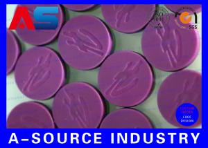 Quality 10mL Vials Bottles Purple Flip Off Cap Engraved Custom Design For Sterile Pharmacy wholesale