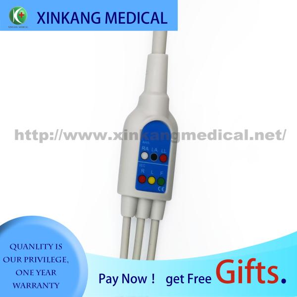 Compatible Mindray 6Pin ECG 5leads Snap AHA