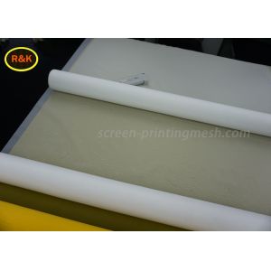 100% Polyester Nylon Monofilament Screen Printing Mesh White / Yellow / Red