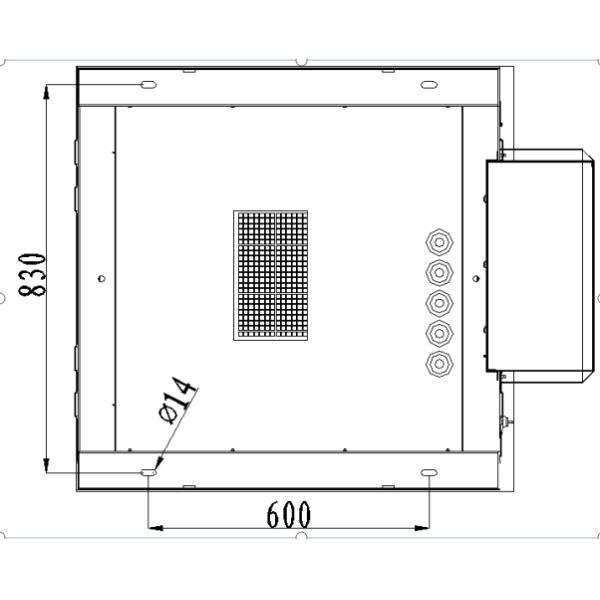 Anti Corrosion 19 Inch Outdoor Communications Cabinet AC Cooling With Monitoring / PDU
