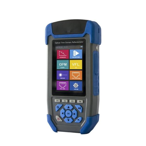 Mini OTDR Fiber Test Equipment , 12 In 1 Fiber Optic Reflectometer With Touch Screen