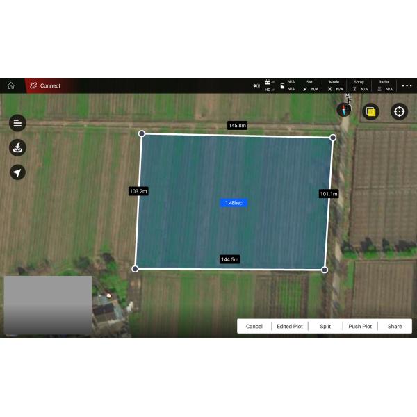 Unmanned Aerial Vehicle 22L 22KG Fertilizer Spraying Drone