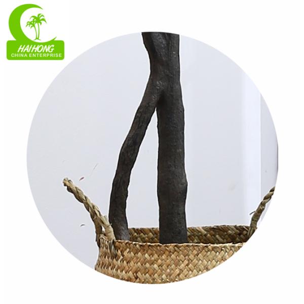 Flame Retardant Height 155cm Aesthetic Artificial Ficus Lyrata With Pot