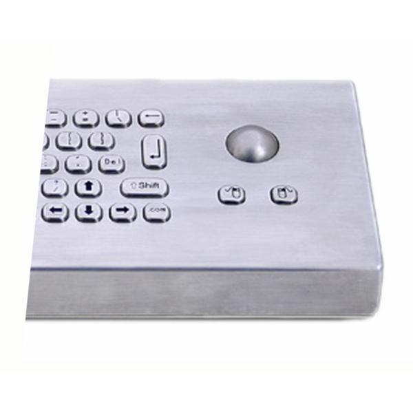 66 Keys Waterproof Industrial Desktop Keyboard With Aluminum Alloy Back Panel