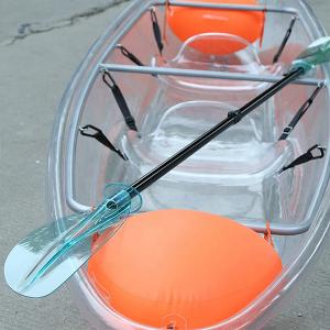 China Plastic Clear 1 Person Canoe Crystal Lakes / River Kayak With Pedals / Seats on sale