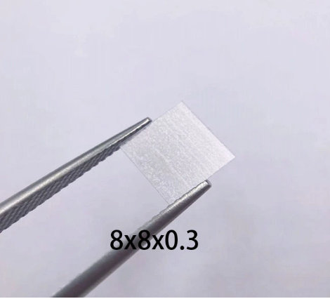 Colorless 8X8 Monocrystalline Diamond 0.3mm CVD Single Crystal Diamond