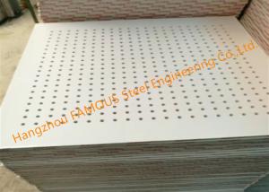 Quality Perforated 8mm Suspended Gypsum Board Ceiling , 9mm Acoustic Gypsum Board Ceiling wholesale