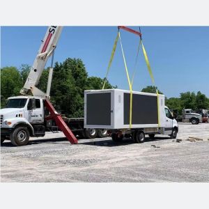 Buy cheap 16ft Digital LED Advertising Box 3 Sides P6 LED Billboard Mounted on Truck from wholesalers